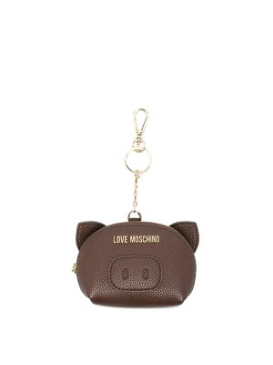 LOVE MOSCHINO: Lllaveros - Llavero - Marrón