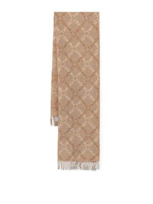 TWINSET: sciarpe e foulard - Sciarpa beige con frange