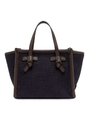 GIANNI CHIARINI: totes bags - Blue spiga marcella handbag