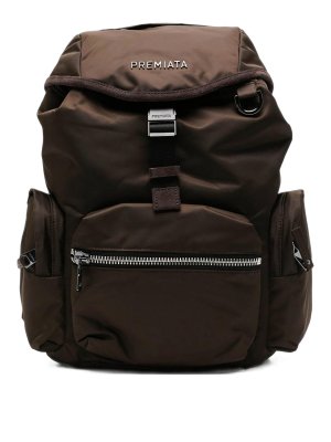 PREMIATA: backpacks - Brown nylon backpack