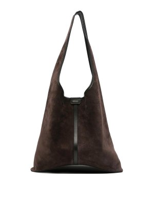 SOEUR: totes bags - Brown suede delice bag