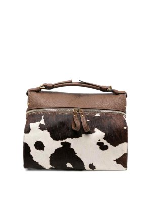 VISONA: totes bags - Vison pony mucca cow-print handbag