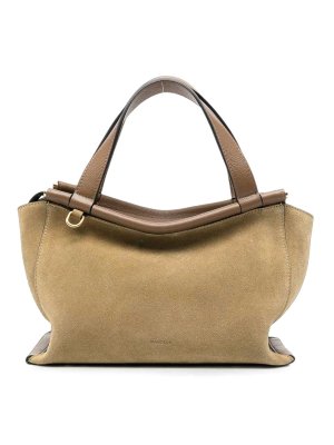 WANDLER: totes bags - Beige leather ida bag