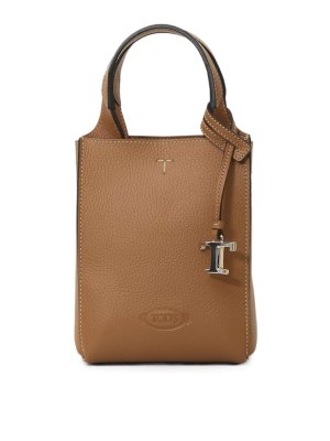 TOD'S: cross body bags - Brown micro leather bag