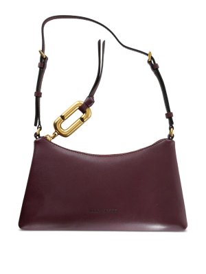 MARC JACOBS: shoulder bags - Burgundy rectangular leather bag
