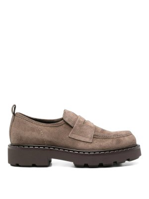GUGLIELMO ROTTA: Loafers & Slippers - Mud suede loafers
