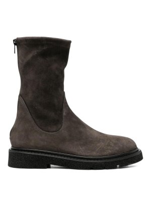 GUGLIELMO ROTTA: ankle boots - Grey leather ankle boots