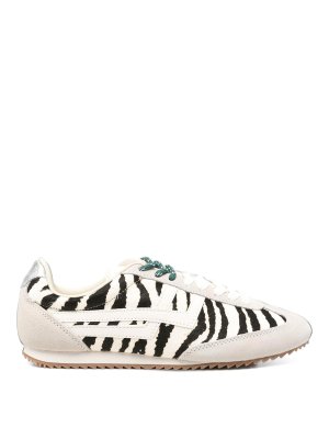PRO-KEDS: trainers - Racer 77 zebra pony hair and ivory sneakers
