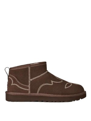 UGG: ankle boots - Brown leather ankle boots