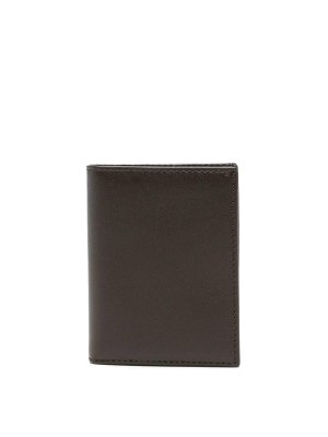 COMME DES GARCONS: wallets & purses - Brown Classic leather bifold wallet