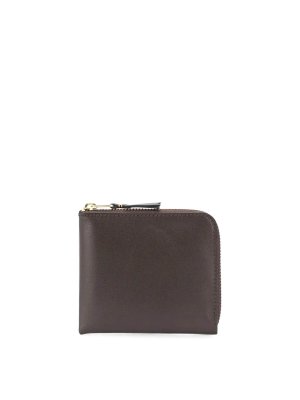 COMME DES GARCONS: wallets & purses - Brown Classic corner-zip wallet