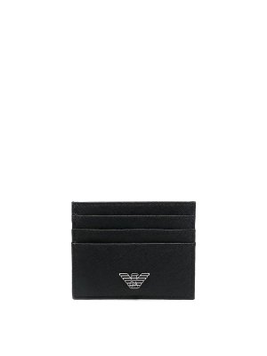 EMPORIO ARMANI: wallets & purses - Black Classic cardholder