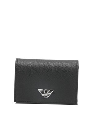 EMPORIO ARMANI: wallets & purses - Black Classic wallet