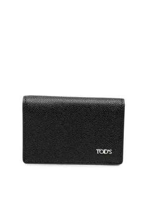 TOD'S: wallets & purses - Black Caviar Baby cardholder