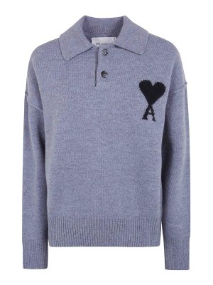 AMI PARIS: Polos  - Polo - Gris
