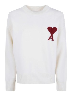 AMI PARIS: クルーネック - クルーネック - 白