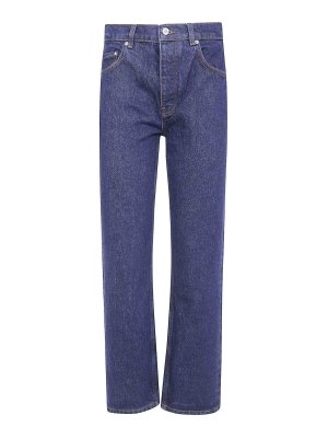 ANINE BING: Jeans Rectos - Vaqueros Rectos - Azul