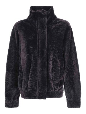 ARMA: blazers - Coffee brown Paula Merino Velvet jacket