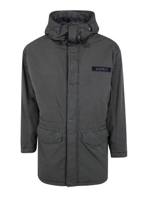 ASPESI: parkas - Military green Boom Winter parka