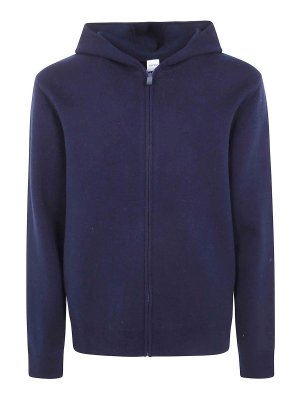 ASPESI: crew necks - Black-navy M657 zip-up jumper