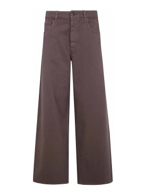 BRUNELLO CUCINELLI: カジュアルトラウザー - カジュアルパンツ - ブラウン