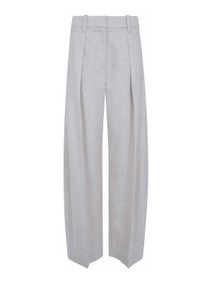 BRUNELLO CUCINELLI: カジュアルトラウザー - カジュアルパンツ - 白