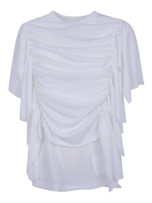 COMME DES GARCONS: blouses - White lightweight tricot blouse