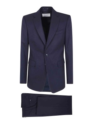 DRIES VAN NOTEN: formal suits - Navy Kayno Single-breasted Suit