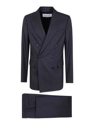 DRIES VAN NOTEN: formal suits - Dark brown Kody Double-breasted Suit