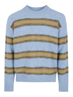 DRIES VAN NOTEN: Pull col rond - Pull Col Rond - Bleu