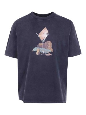 DRÔLE DE MONSIEUR: t-shirts - Black Glass Lion T-Shirt