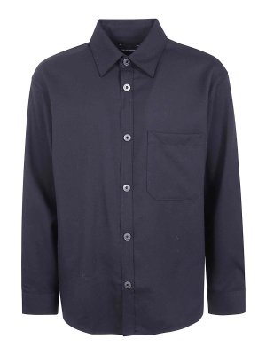 EMPORIO ARMANI: shirts - Black Chest-pocket Shirt