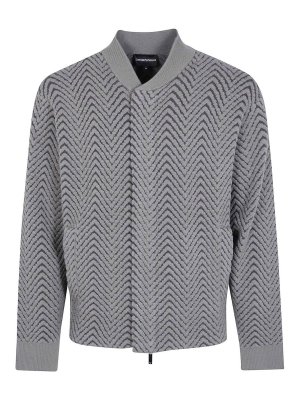 EMPORIO ARMANI: bombers - Walnut brown Bomber Jacket