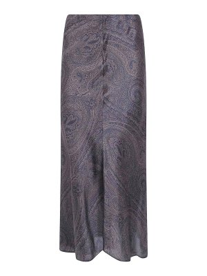 ETRO: Knee length skirts & Midi - Black Long Skirt