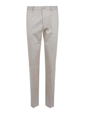 ETRO: casual trousers - Sand Roma Flat Front Trouser