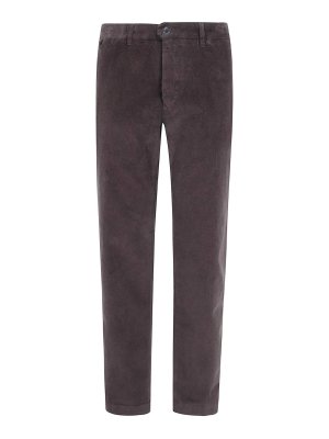 INCOTEX: casual trousers - Dark brown Regular Chino