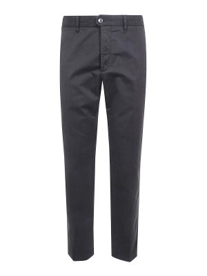 INCOTEX: casual trousers - Dark brown Regular Chino
