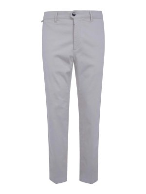 INCOTEX: casual trousers - Natural ivory Regular Chino