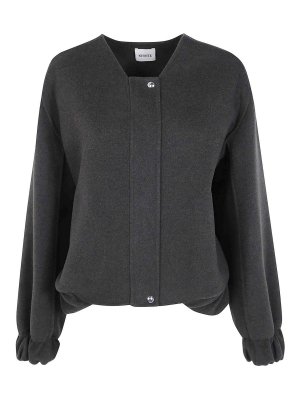KHAITE: blazers - Army green marl Cordan Jacket