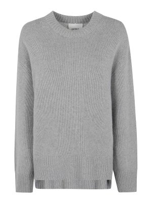 LISA YANG: crew necks - Dove grey Noor Jumper