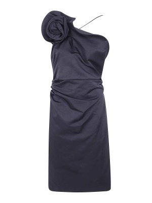 MAGDA BUTRYM: knee length dresses - Black Midi Dress