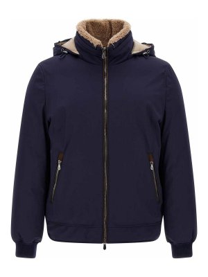 BRUNELLO CUCINELLI: padded jackets - Blue Padded Jacket