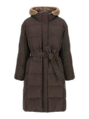 BRUNELLO CUCINELLI: padded jackets - Green Boudin Quilted Puffer Jacket