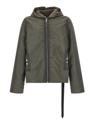 DRKSHDW: casual jackets - Grey Gimp Zipfront Jacket