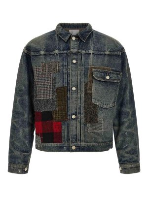 JUNYA WATANABE: Jeansjacken - Jeansjacke - Blau