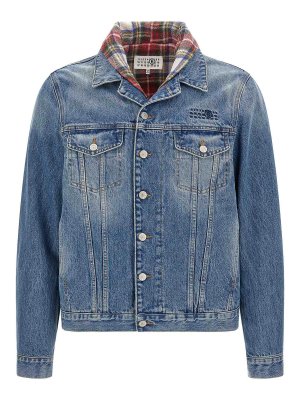 MM6 MAISON MARGIELA: Jeansjacken - Jeansjacke - Blau
