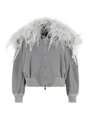 The Attico: Chaquetas Bomber - Chaqueta Bomber - Gris