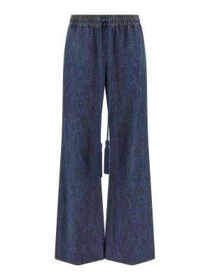 VALENTINO GARAVANI: flared jeans - Blue Vgold Jeans