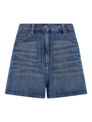 VALENTINO GARAVANI: Trousers Shorts - Blue Vgold Shorts