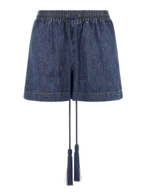 VALENTINO GARAVANI: Trousers Shorts - Blue Vgold Shorts